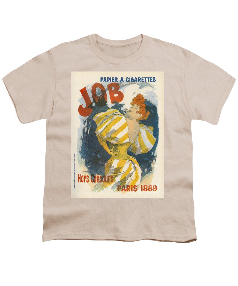 1889 Youth T-Shirt featuring the painting Cigarette Papers Ad by Granger