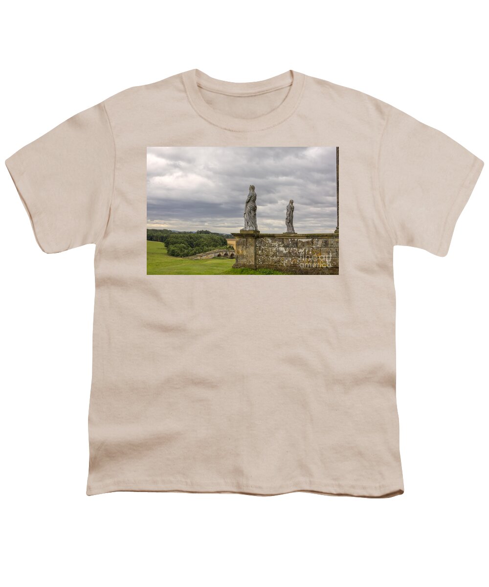 1724 Youth T-Shirt featuring the photograph Classical statues at the Temple of the winds by Patricia Hofmeester
