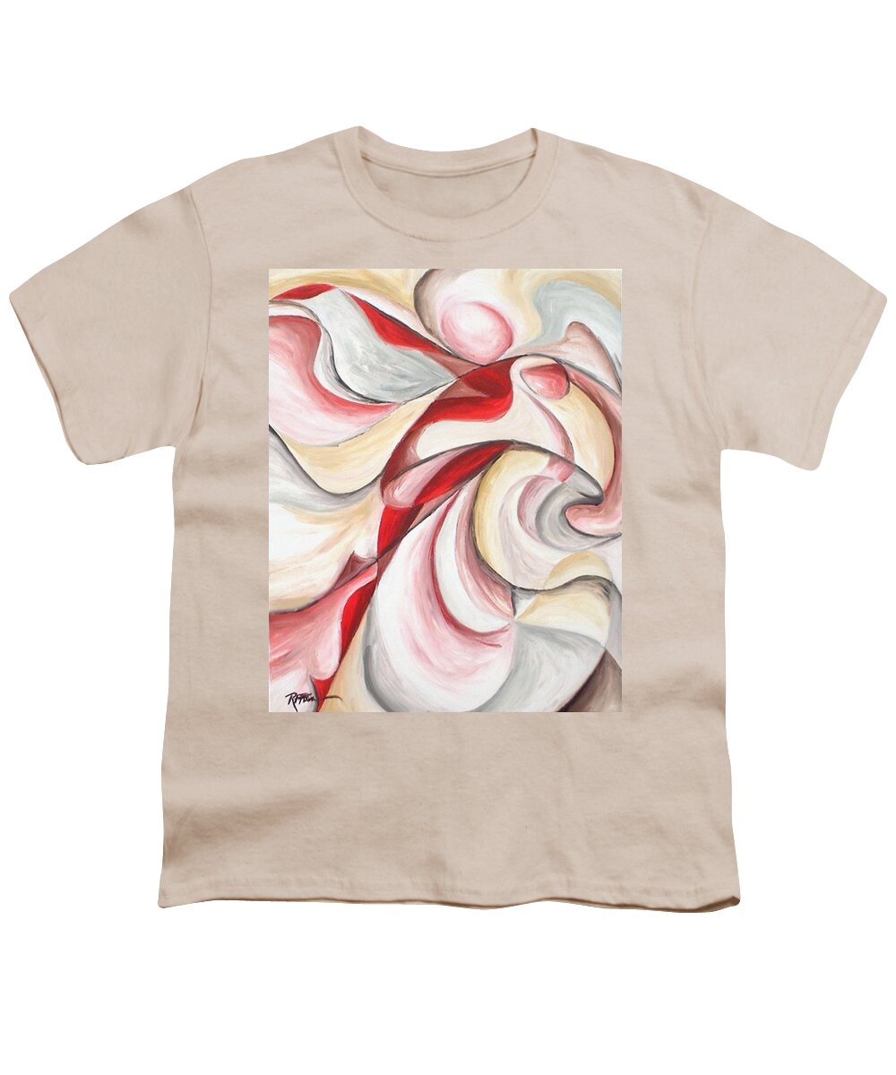Abstract Youth T-Shirt featuring the painting Dancer by Rowena Finn