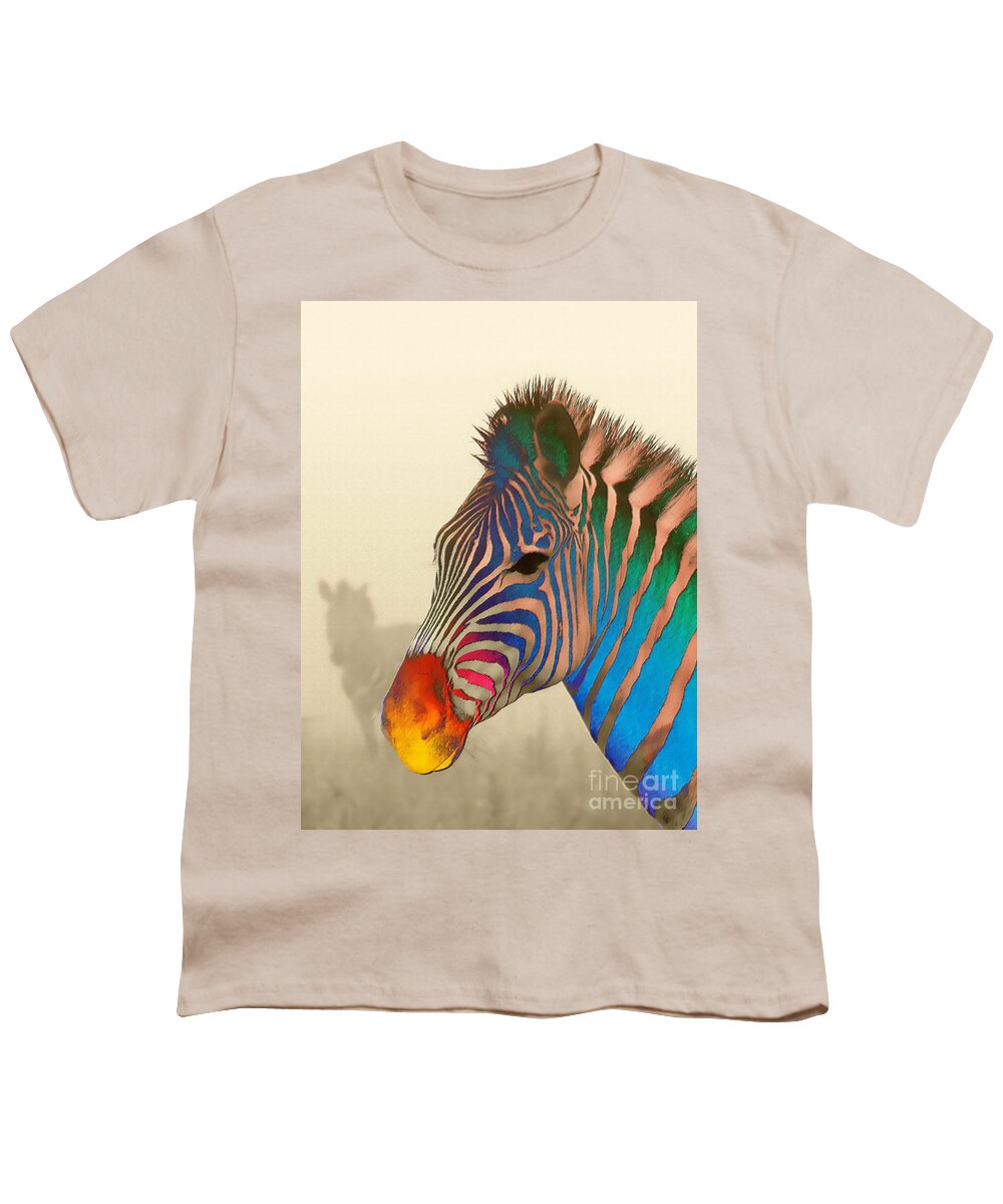 Abstract Youth T-Shirt featuring the digital art Dare to be Unique by Klara Acel