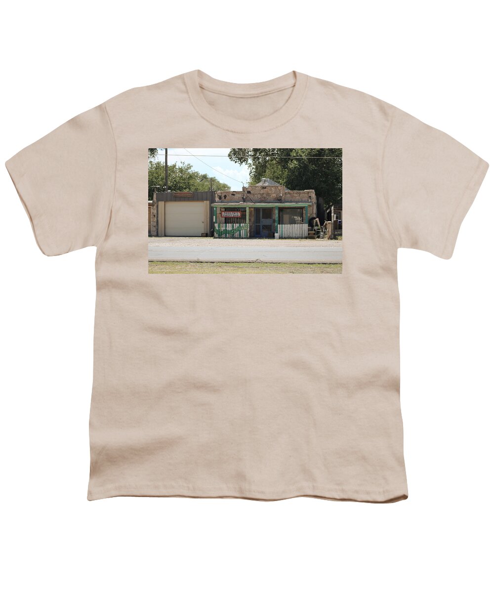 New Mexico Youth T-Shirt featuring the photograph Darlin's Thrift Shop by Colleen Cornelius