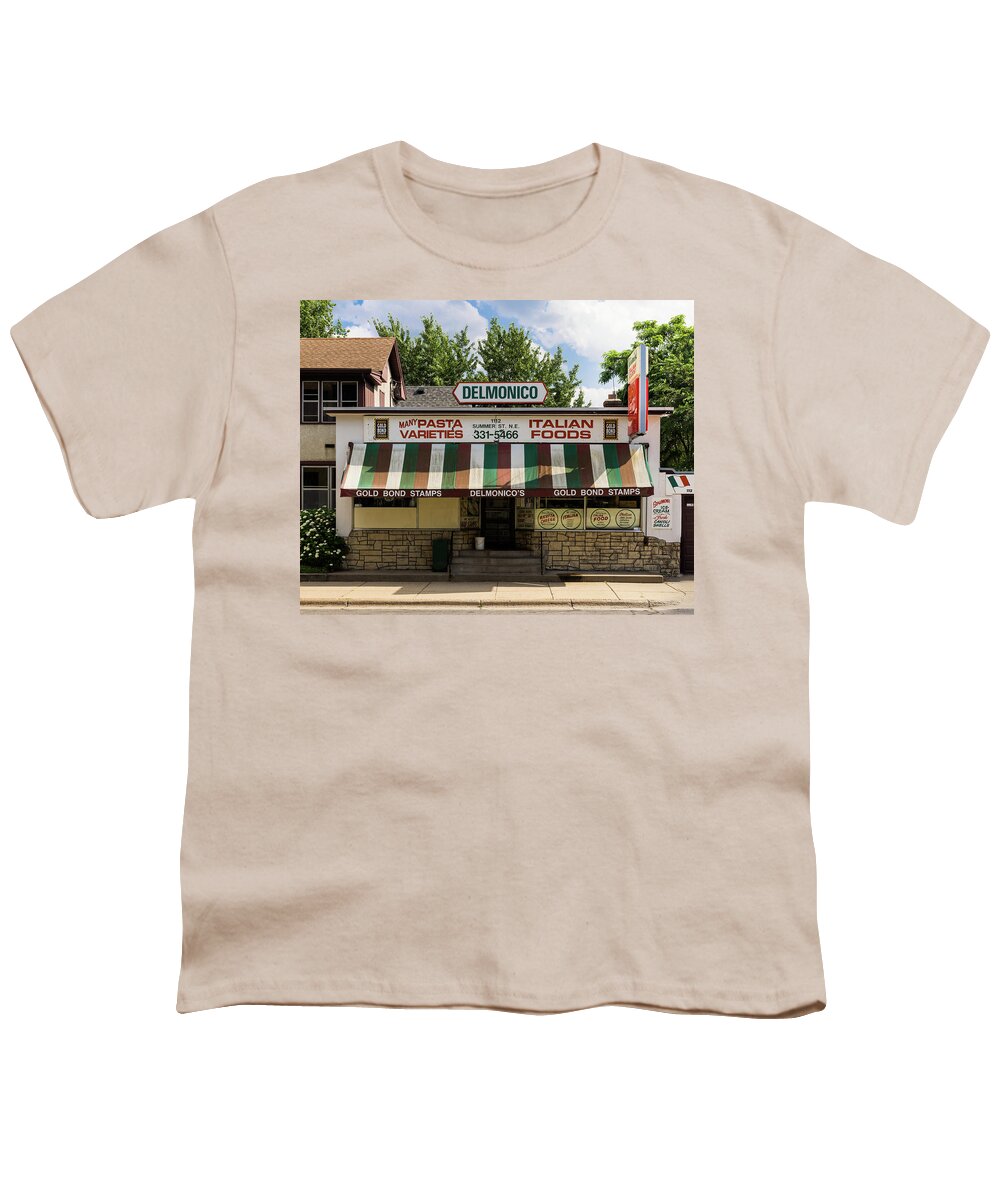 Deli Youth T-Shirt featuring the photograph Delmonico's Italian Market by Mike Evangelist