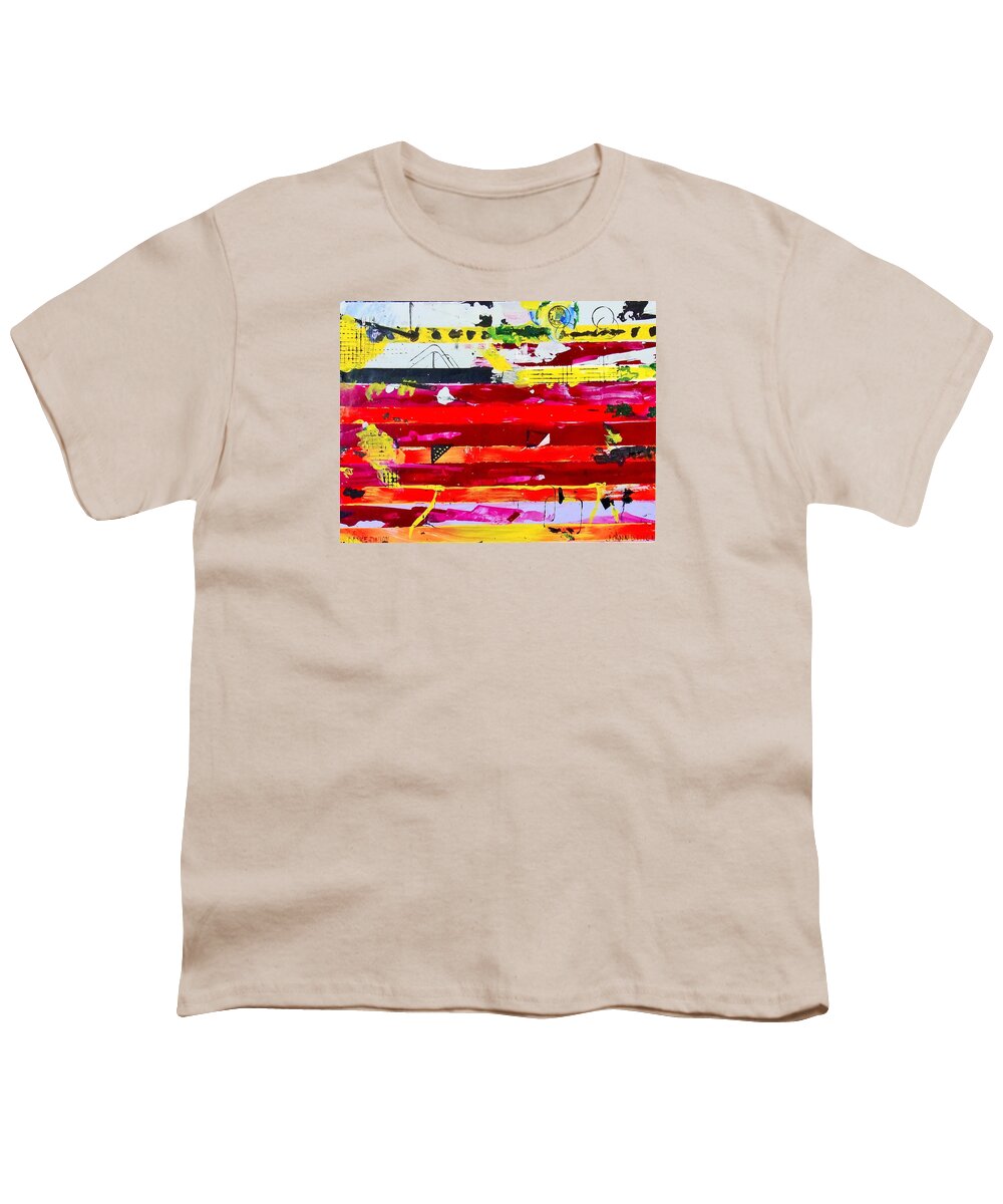 Featured Art Youth T-Shirt featuring the painting Do Not Bend by Michael Dillon