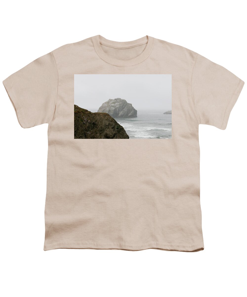 Face Rock Youth T-Shirt featuring the photograph Face in the Sea - 2 by Christy Pooschke