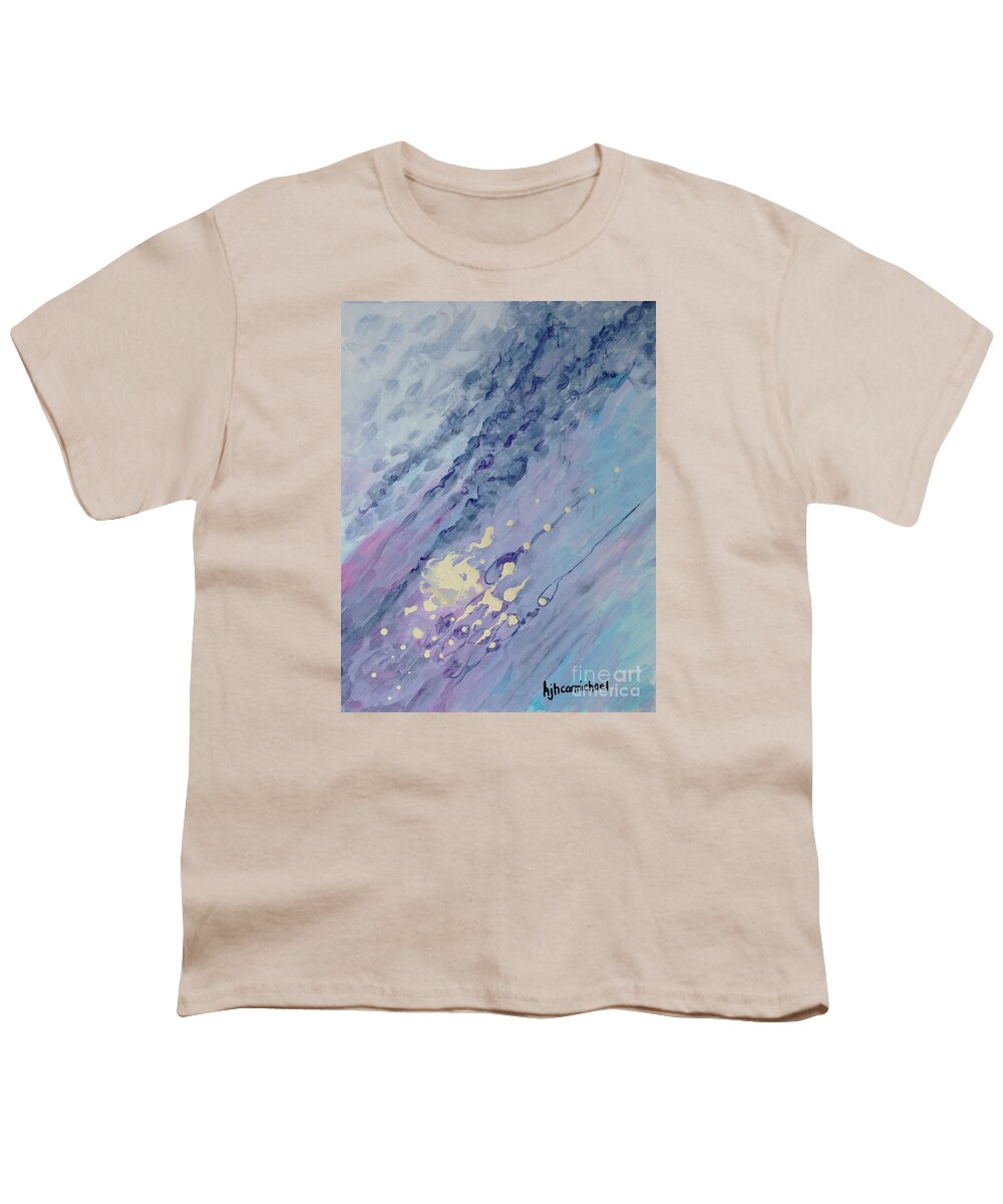 Abstract Youth T-Shirt featuring the painting Faith Always Prevails by Holly Carmichael