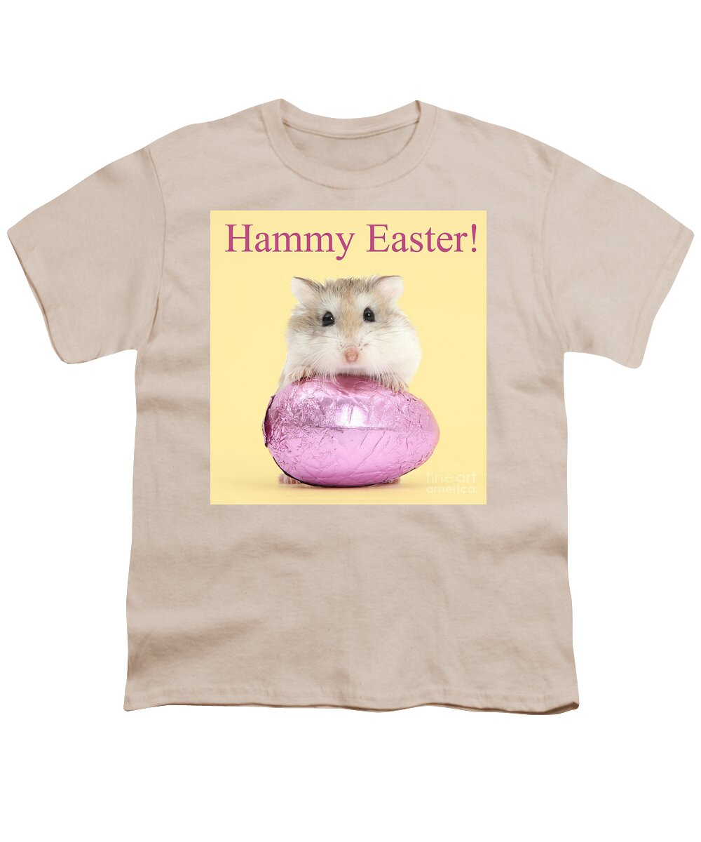Roborovski Hamster Youth T-Shirt featuring the photograph Hammy Easter by Warren Photographic