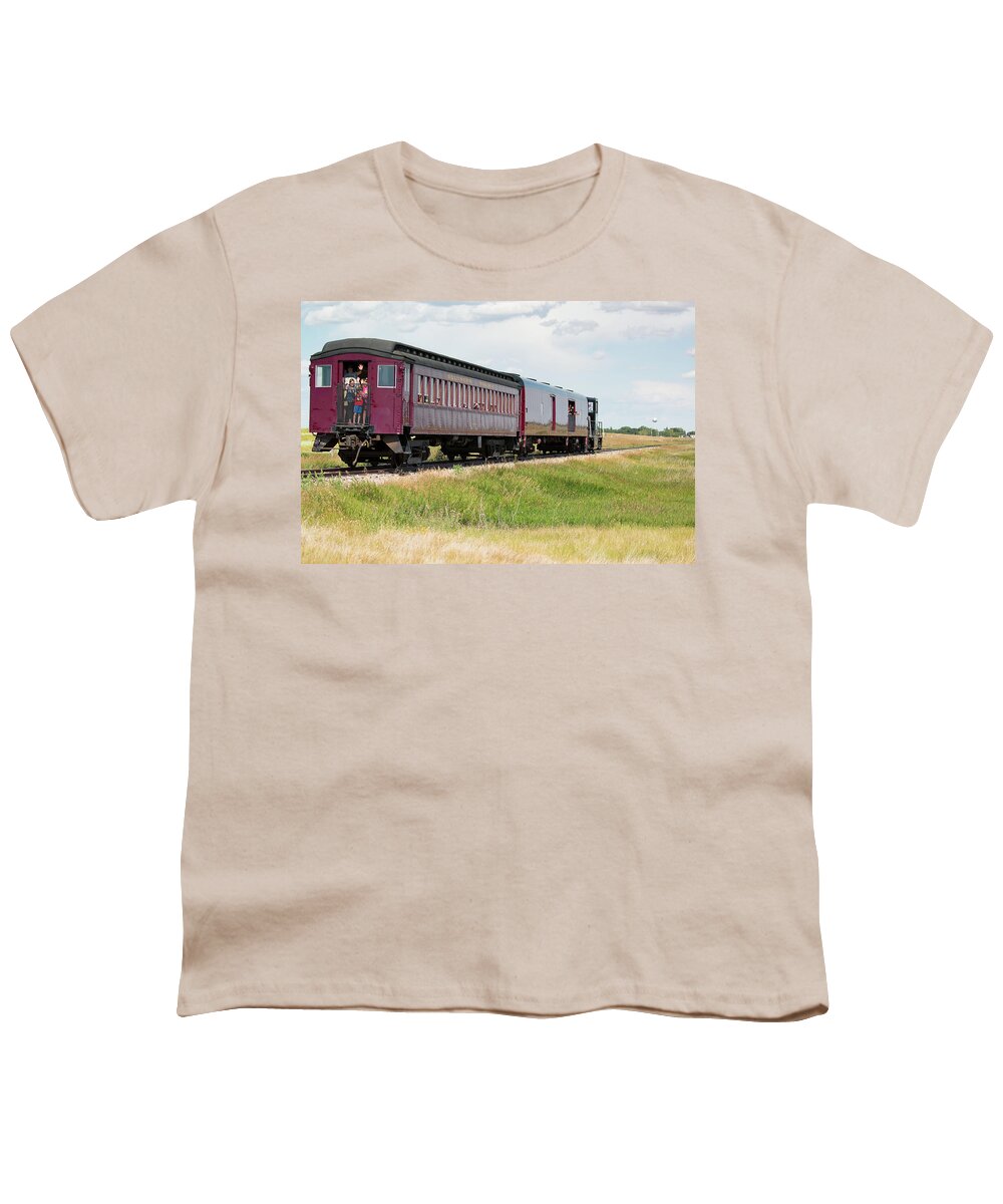 Car Youth T-Shirt featuring the photograph Heading to Town by David Buhler