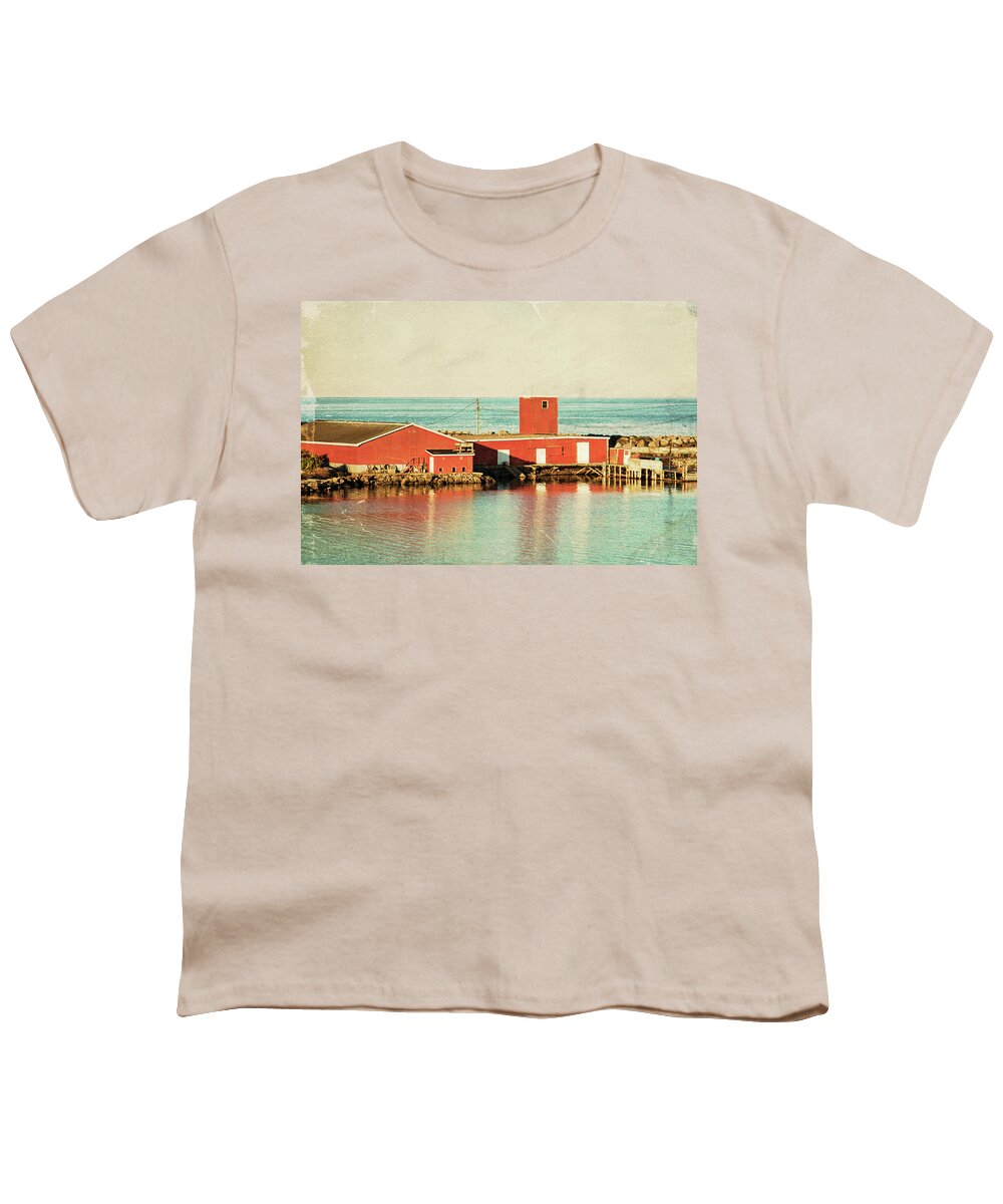 Heritage Youth T-Shirt featuring the photograph Heritage fisheries in Dominion, Cape Breton by Tatiana Travelways