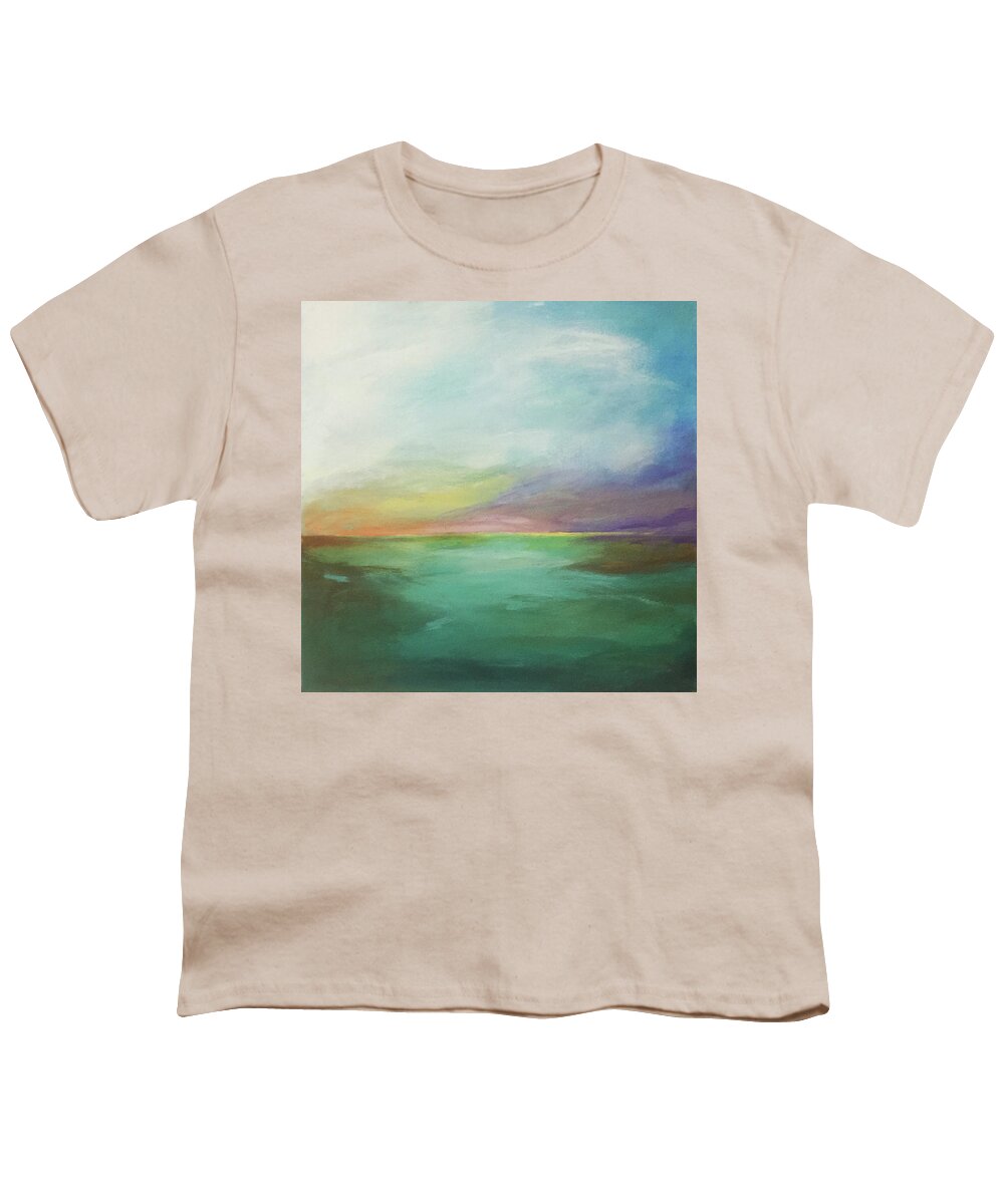 Evening Youth T-Shirt featuring the painting Impossible to Leave by Linda Bailey