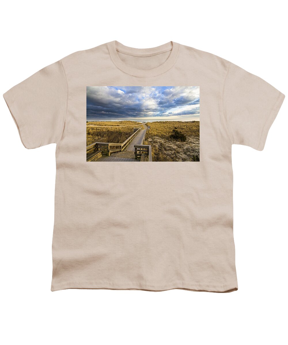 Jetty Youth T-Shirt featuring the photograph Jetty Four Walkway by Robert Seifert