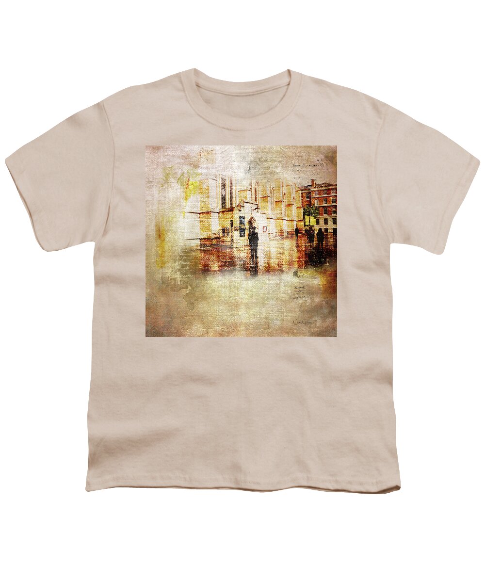 London Youth T-Shirt featuring the digital art Just Light - Middle Temple by Nicky Jameson