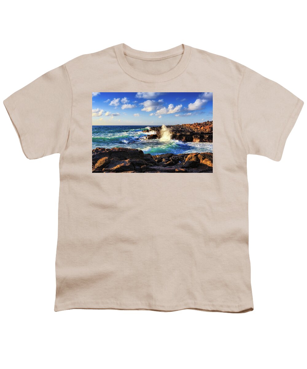 Beach Youth T-Shirt featuring the photograph Kauai Surf by Robert FERD Frank