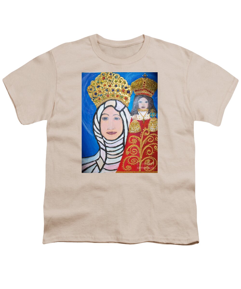 King Of Kings And The Queen Mother Youth T-Shirt featuring the mixed media King of Kings and the Queen Mother by Seaux-N-Seau Soileau