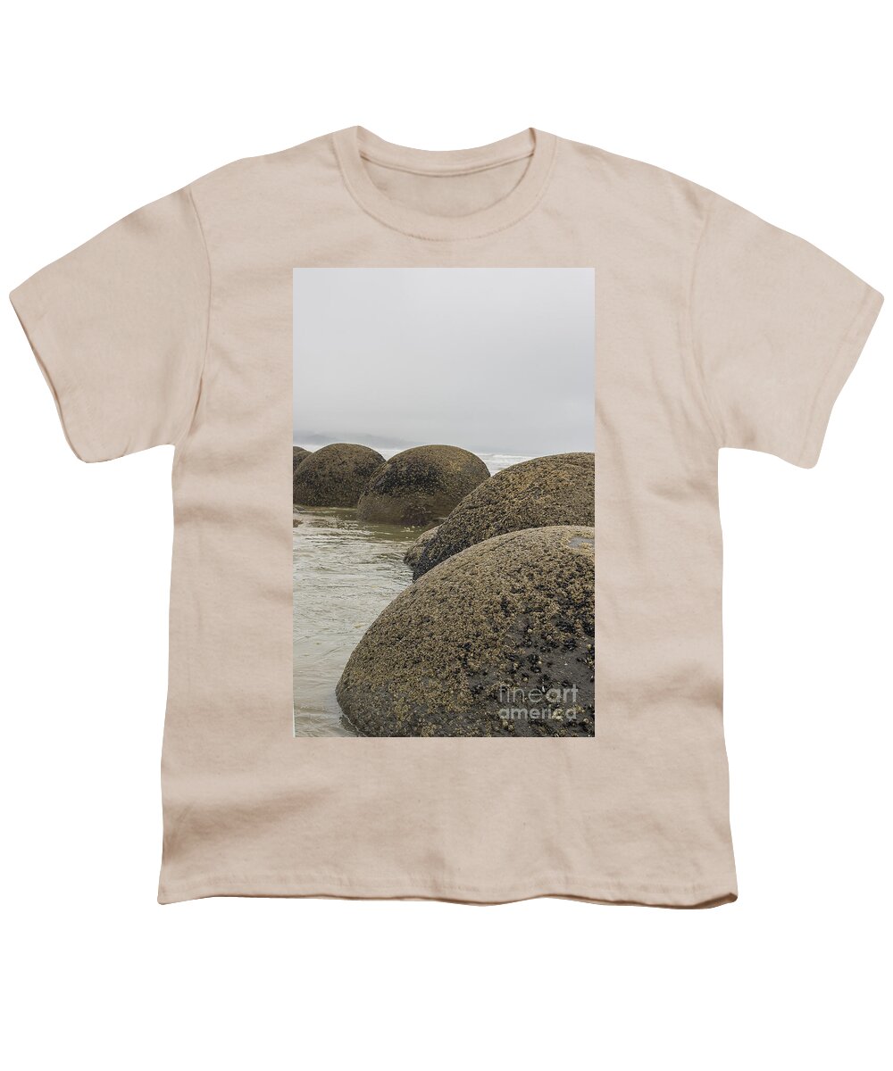 Balls Youth T-Shirt featuring the photograph Moeraki boulders New Zealand #1 by Patricia Hofmeester