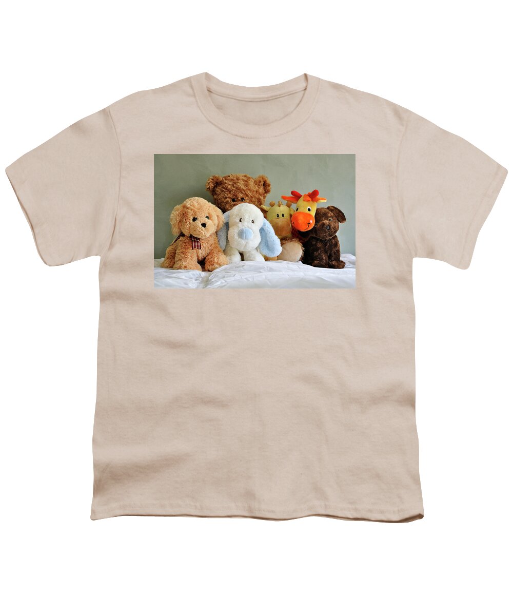 Stuffed Animals Youth T-Shirt featuring the photograph My Best Friends by Luke Moore