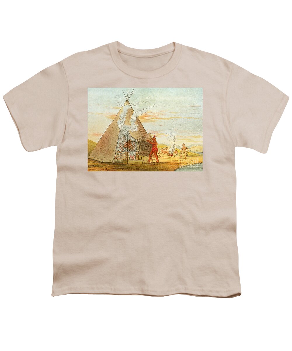 Medical Youth T-Shirt featuring the photograph Native American Indian Sweat Lodge by Science Source
