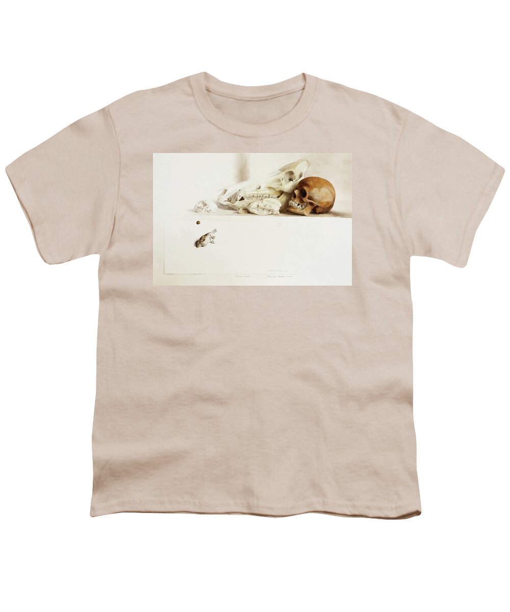 Animal Youth T-Shirt featuring the painting Nature Morte by Attila Meszlenyi