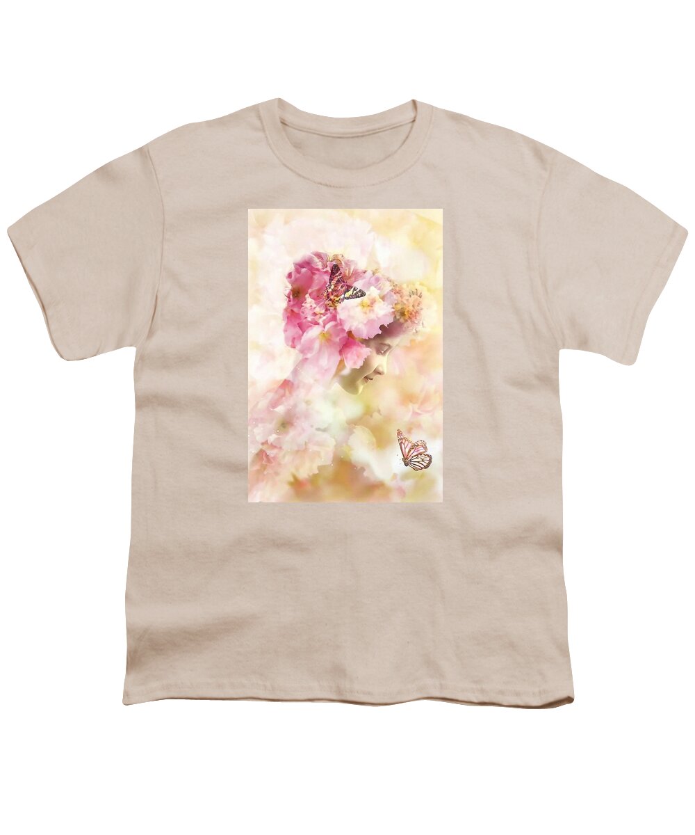 Fairy Youth T-Shirt featuring the digital art Nymph of May by Lilia S
