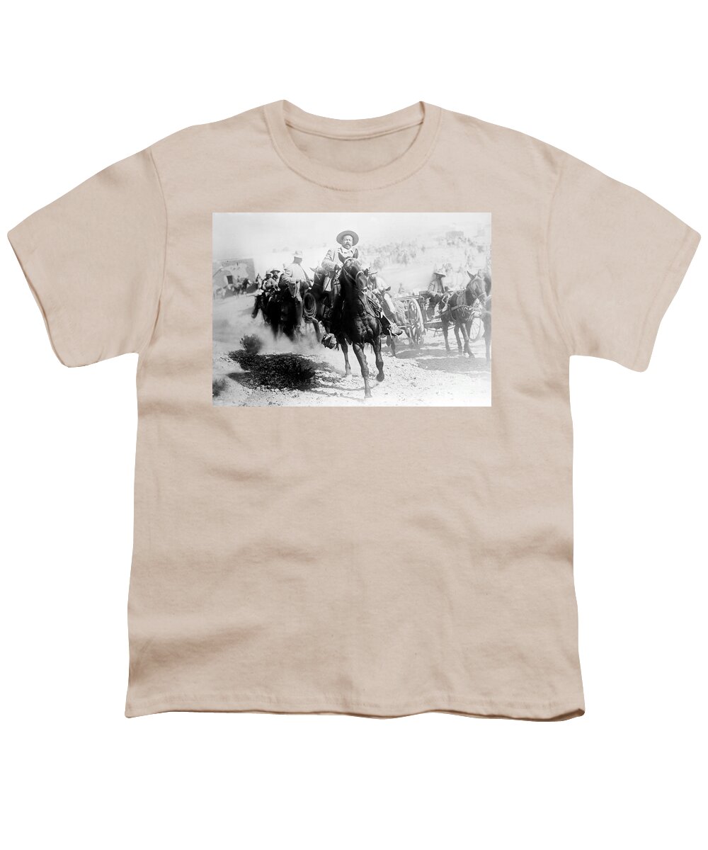 History Youth T-Shirt featuring the photograph Pancho Villa, Mexican Revolutionary by Science Source