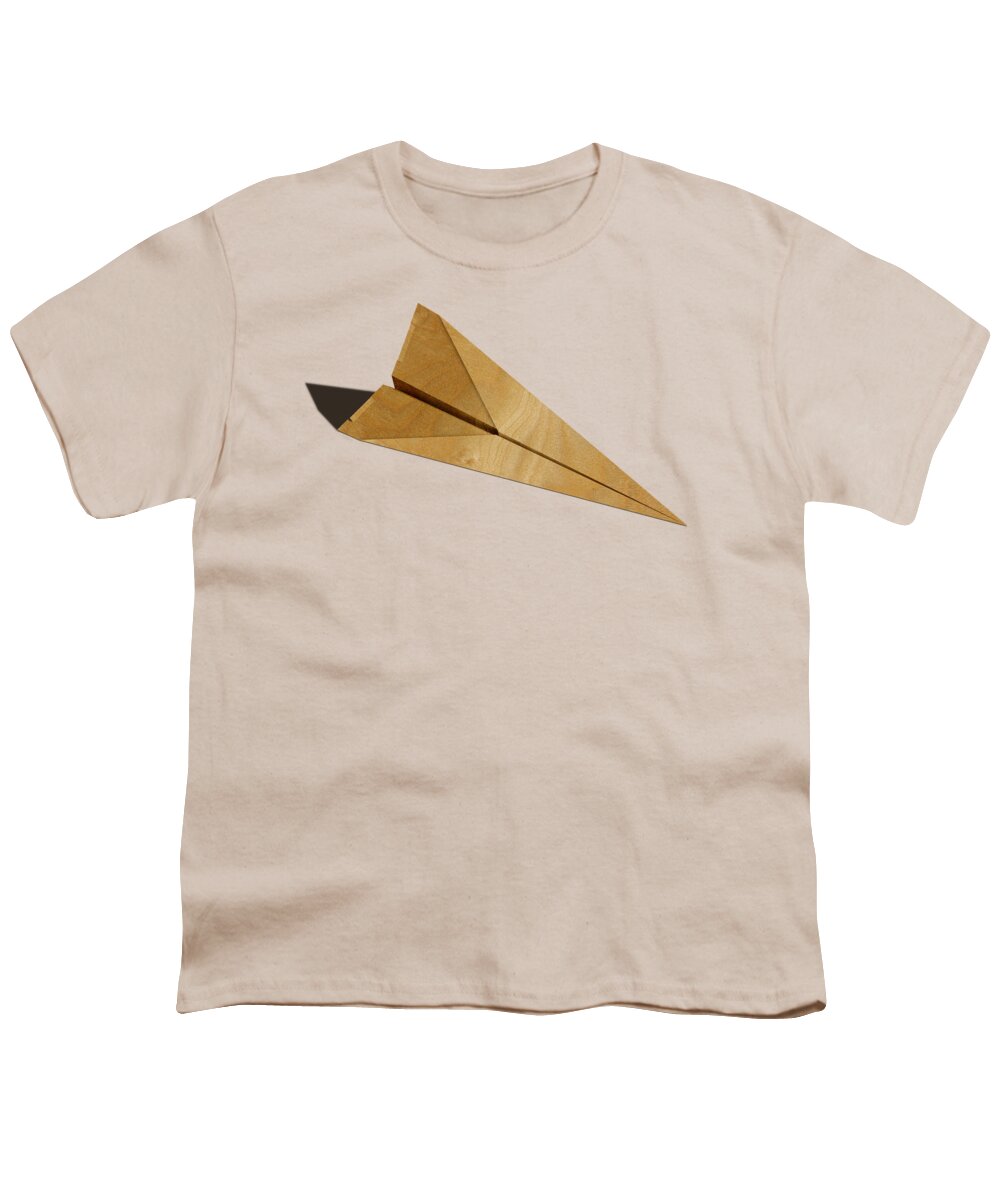 Aircraft Youth T-Shirt featuring the photograph Paper Airplanes of Wood 15 by YoPedro