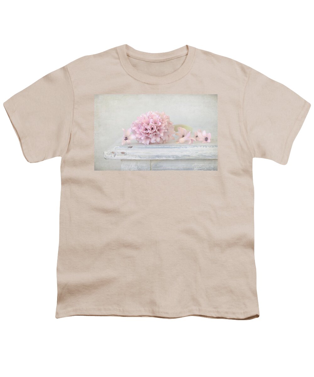 Hyacinth Youth T-Shirt featuring the photograph Pastel Pink Hyacinth by Kim Hojnacki