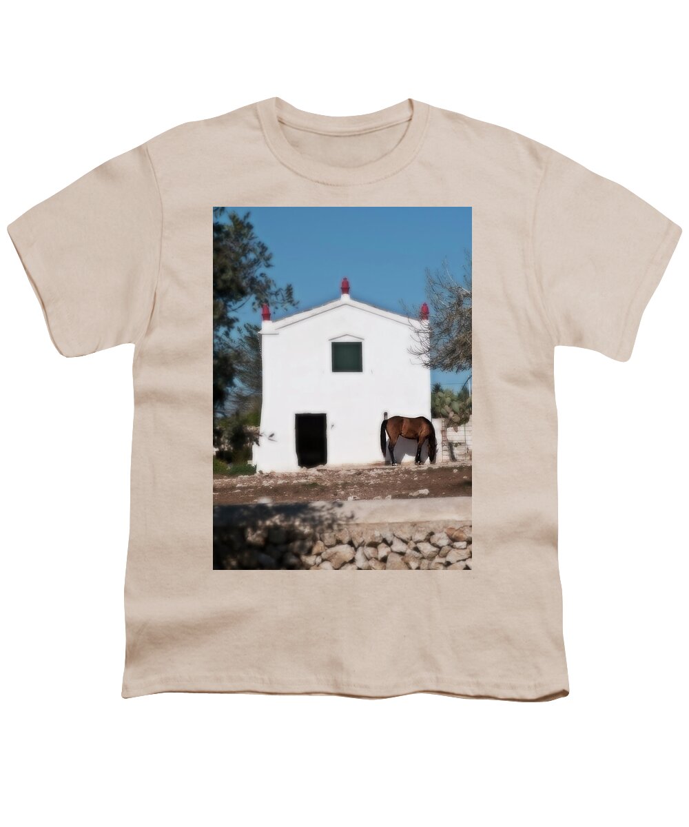  Youth T-Shirt featuring the photograph Peacefull country life by Pedro Cardona Llambias