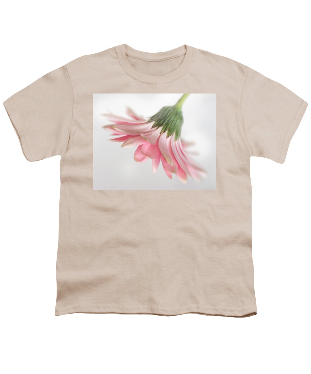 Bloom Youth T-Shirt featuring the photograph Pink Gerbera Daisy by David and Carol Kelly