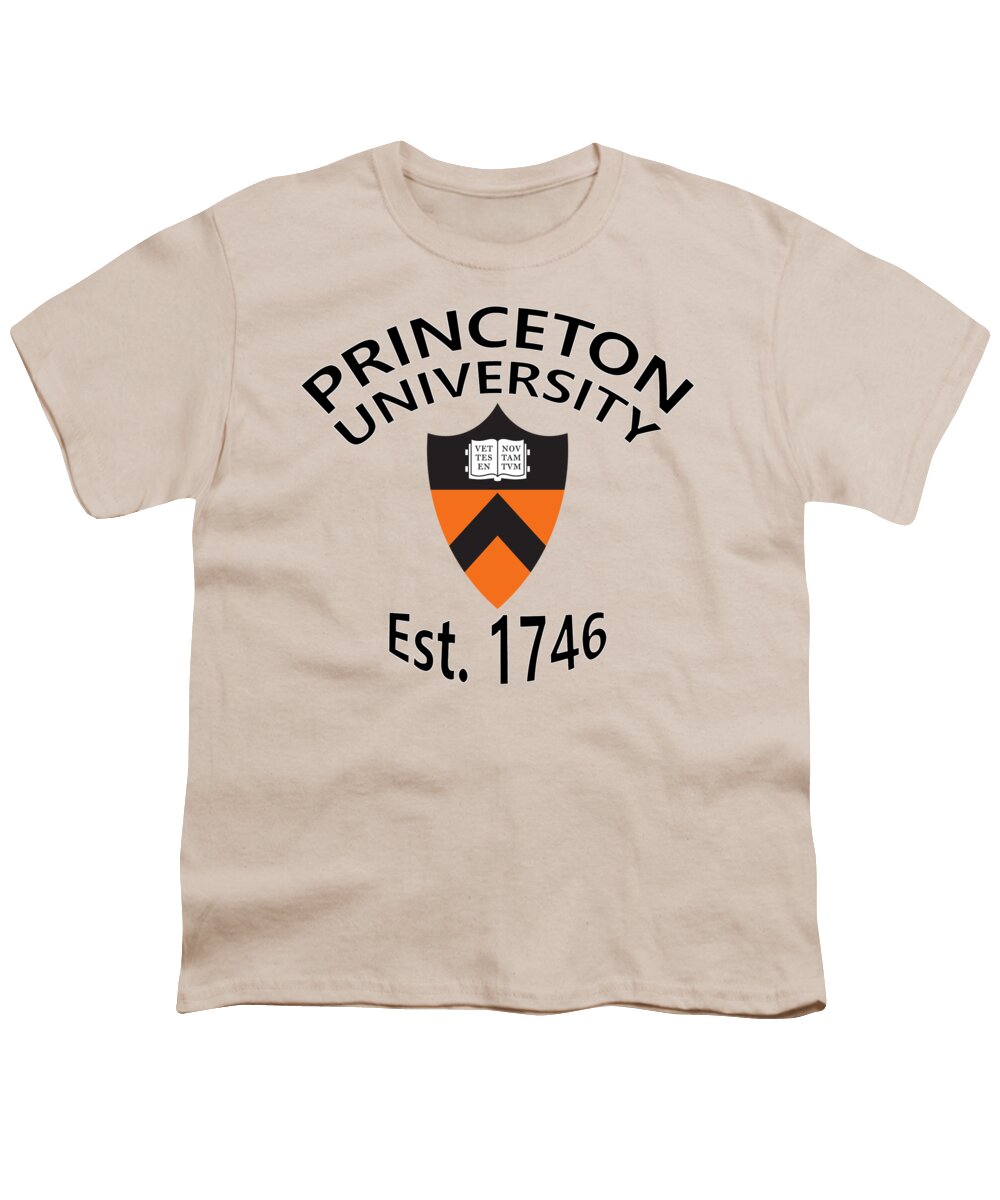Princeton University Youth T-Shirt featuring the digital art Princeton University Est 1746 by Movie Poster Prints