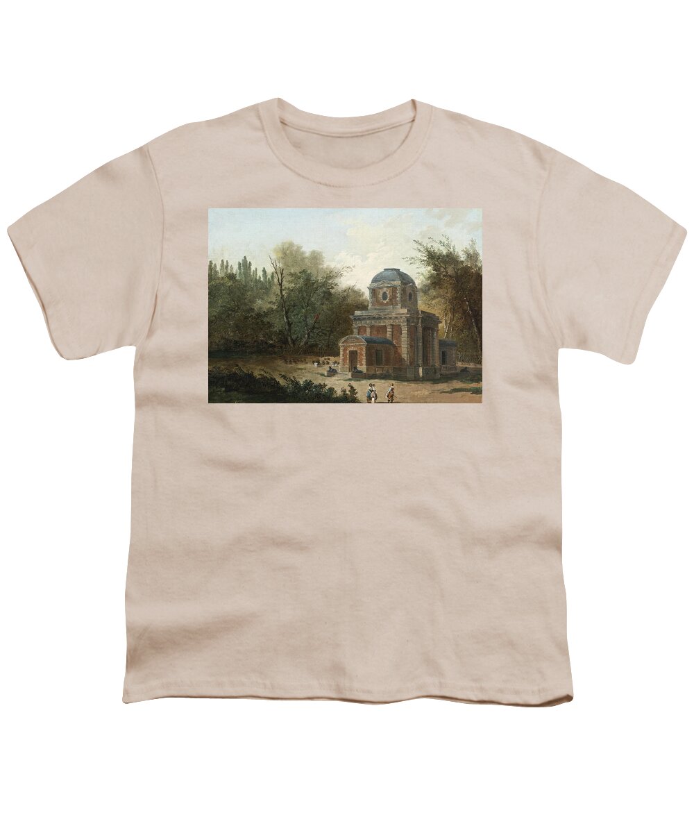 Hubert Robert Youth T-Shirt featuring the painting Project for the Pavillon de Cleves of Maupertuis by Hubert Robert