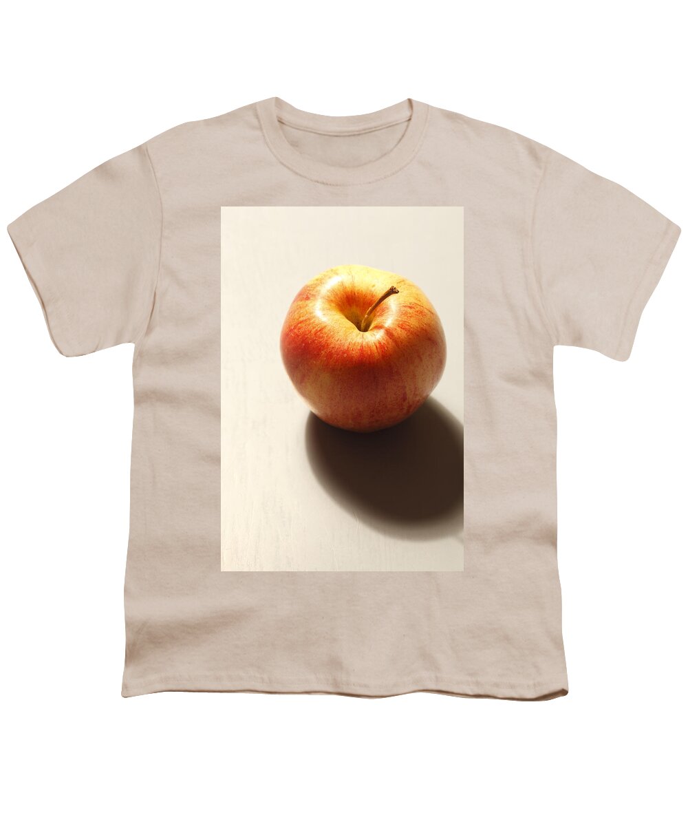 Apple Youth T-Shirt featuring the photograph Red apple by Ulrich Kunst And Bettina Scheidulin