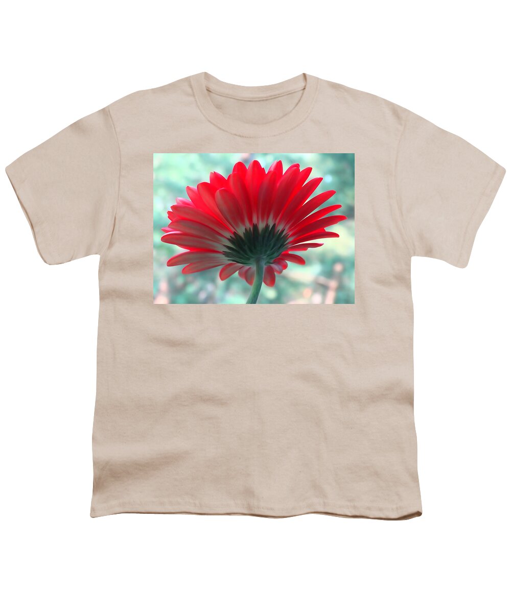 Backside Youth T-Shirt featuring the photograph Red Petals by David T Wilkinson