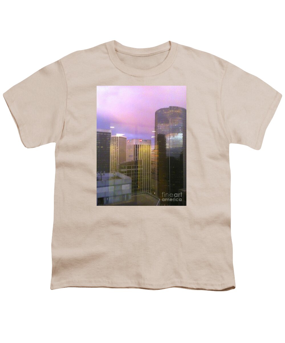 Building Youth T-Shirt featuring the photograph Reflections Looking East by Joyce Creswell