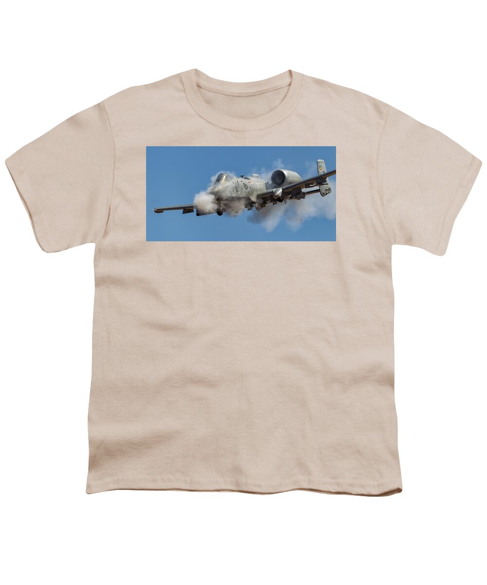 A-10 Youth T-Shirt featuring the photograph Rolling In Hot by Jay Beckman