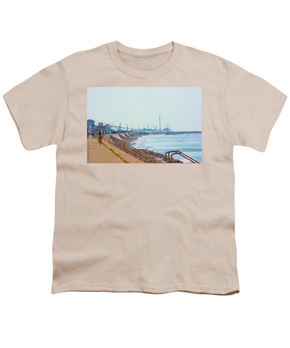 Seawall Youth T-Shirt featuring the photograph Seawall Blvd by Tikvah's Hope