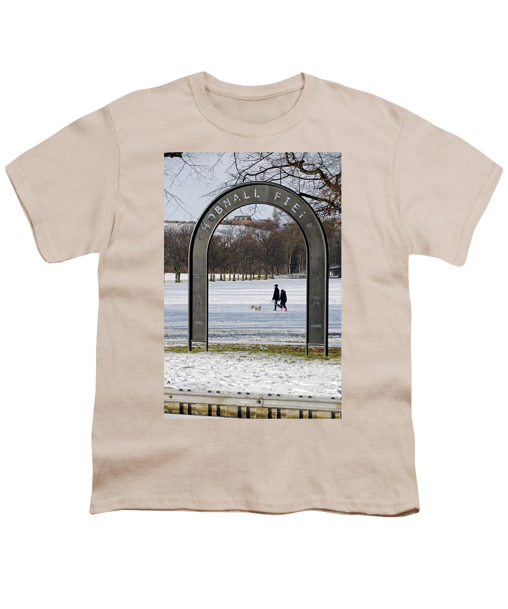 Burton On Trent Youth T-Shirt featuring the photograph Shobnall Fields, Arch Sign by Rod Johnson