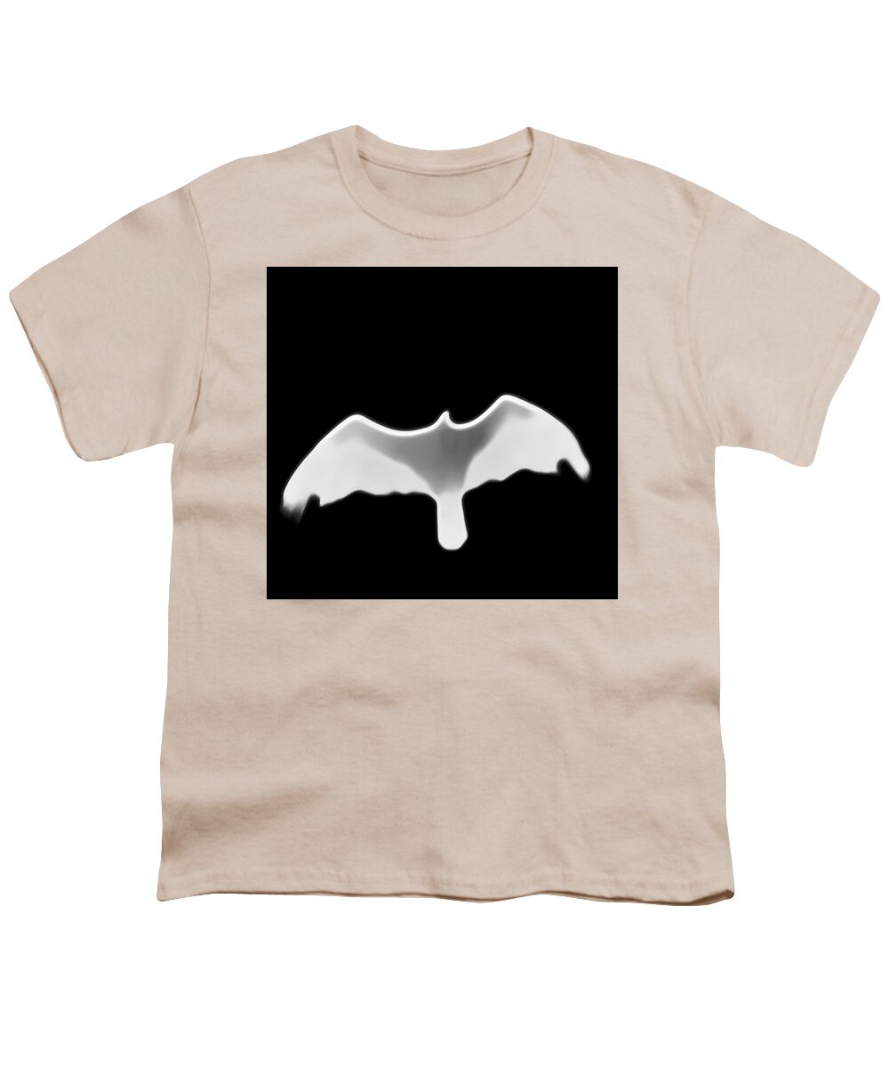 Buzzard Youth T-Shirt featuring the photograph Silhouette of a Buzzard by Gina O'Brien