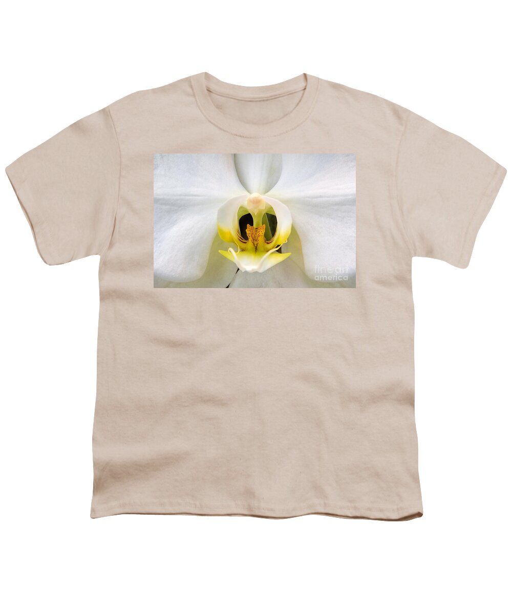 Simplicitymoth Orchid Youth T-Shirt featuring the photograph Simplicity by Jemmy Archer