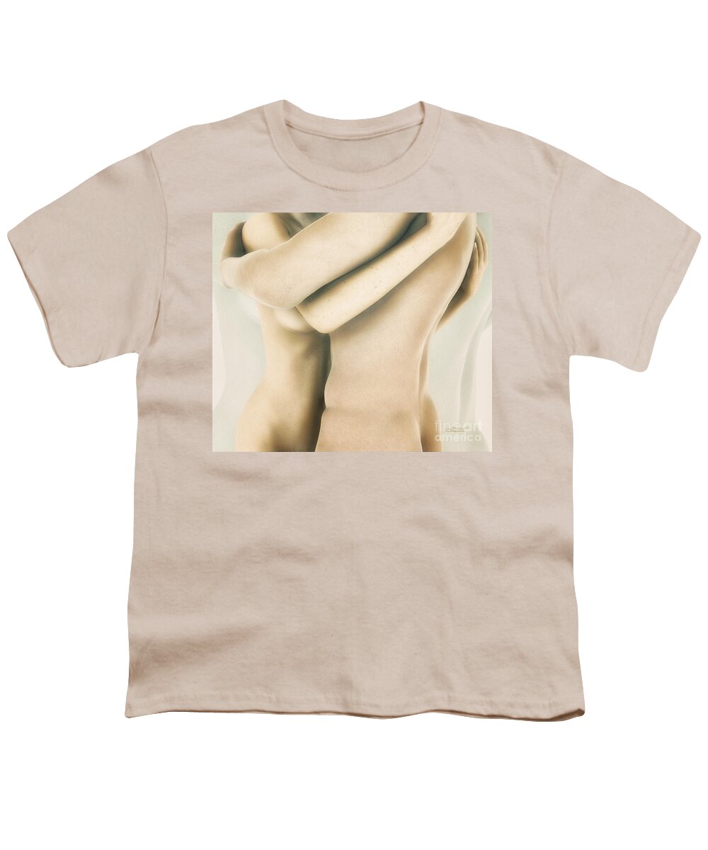 3d Youth T-Shirt featuring the digital art Skin on Skin by Jutta Maria Pusl