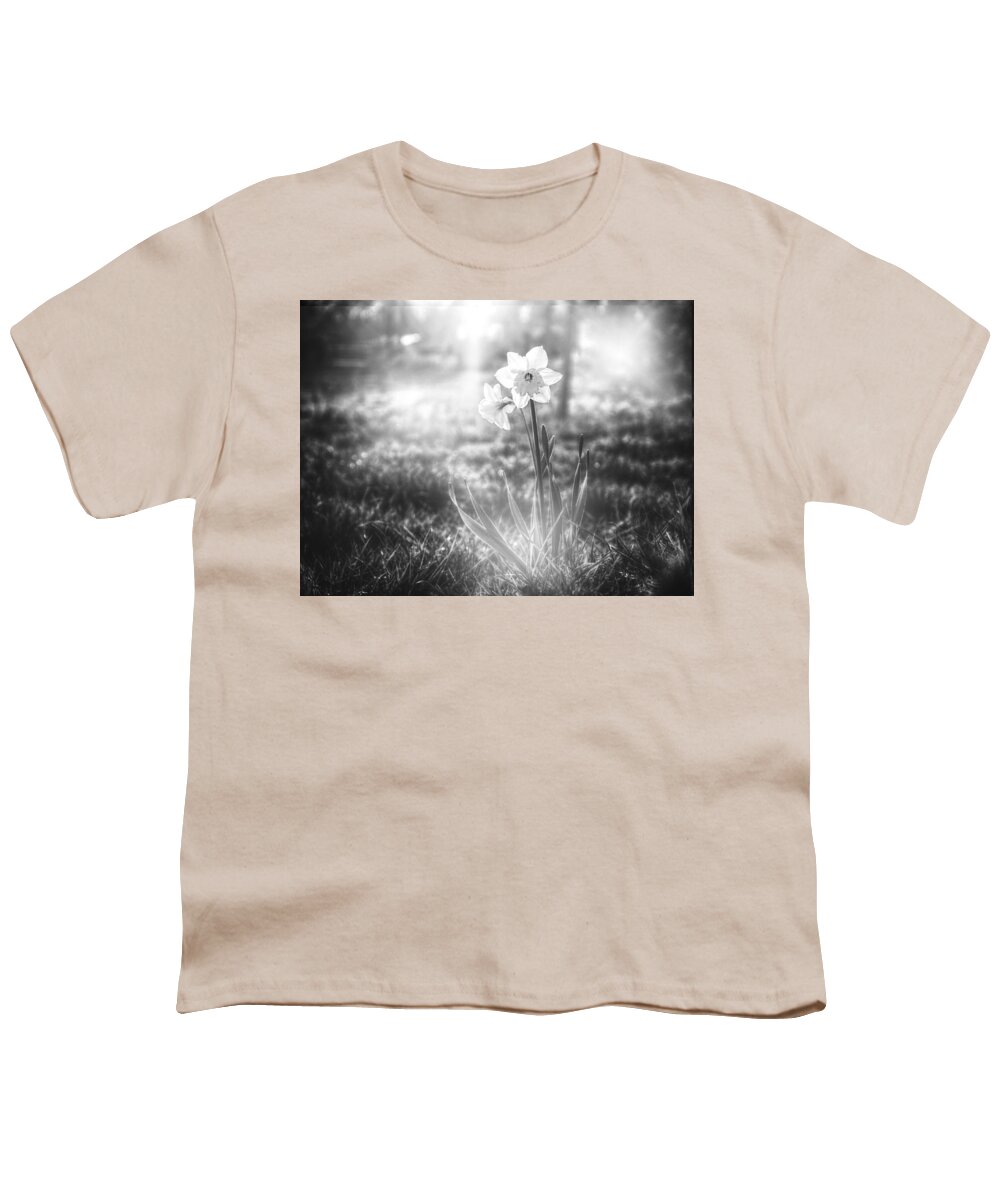 Daffodil Youth T-Shirt featuring the photograph Smell of the March by Jaroslav Buna
