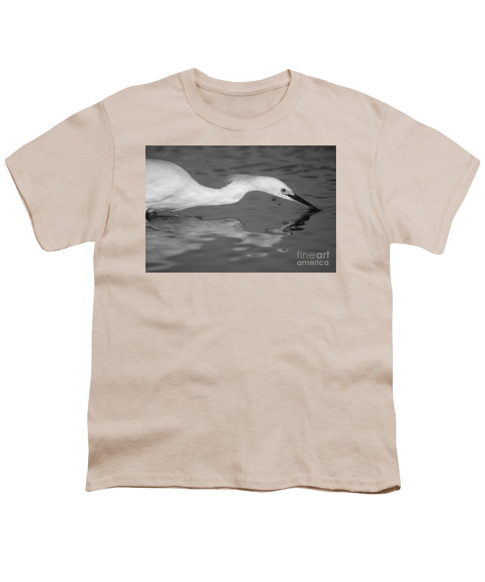 Landscapes Youth T-Shirt featuring the photograph Snowy Egret Illuminated by John F Tsumas
