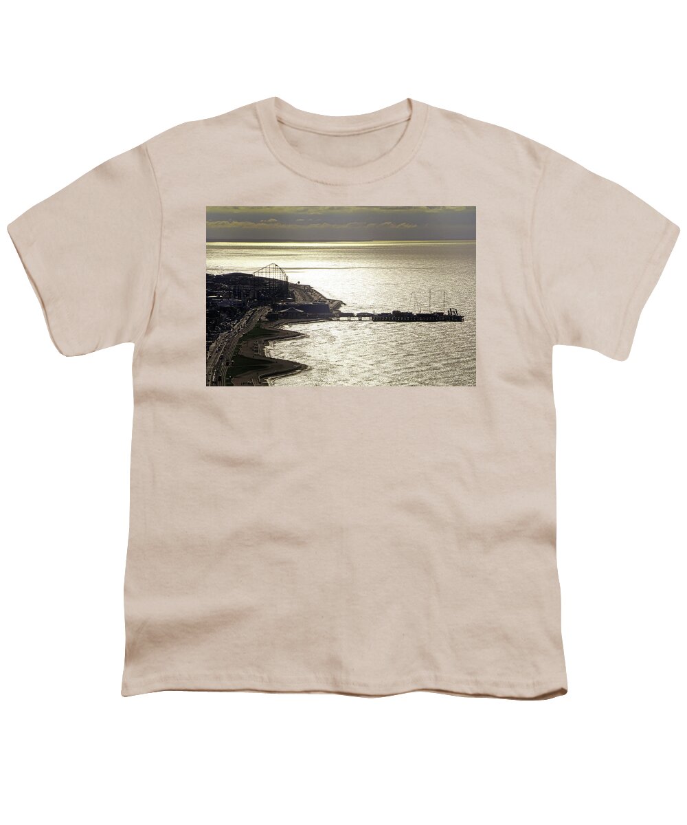South Pier Blackpool Youth T-Shirt featuring the photograph South Pier Blackpool by Tony Murtagh