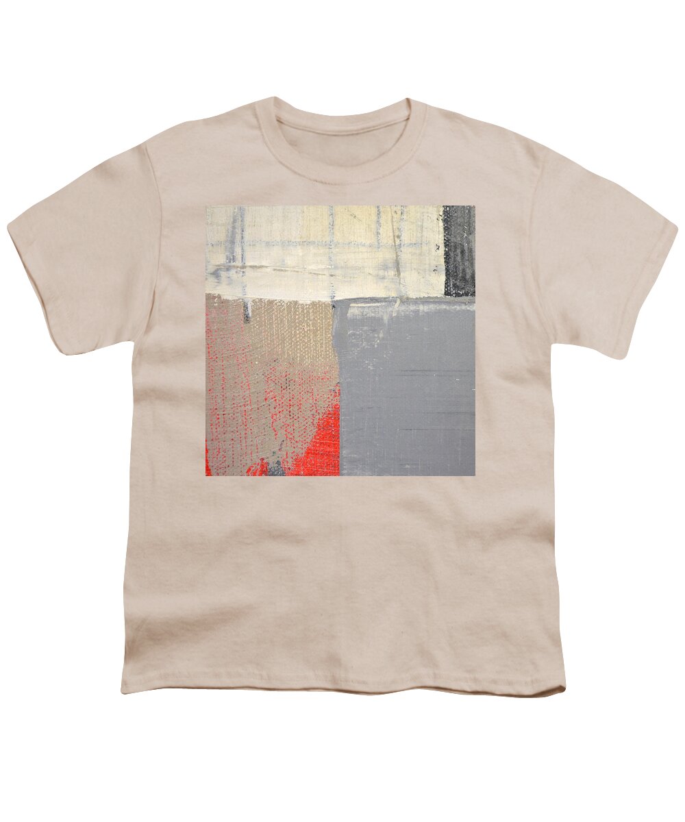Textural Youth T-Shirt featuring the painting Square Study Project 8 by Michelle Calkins
