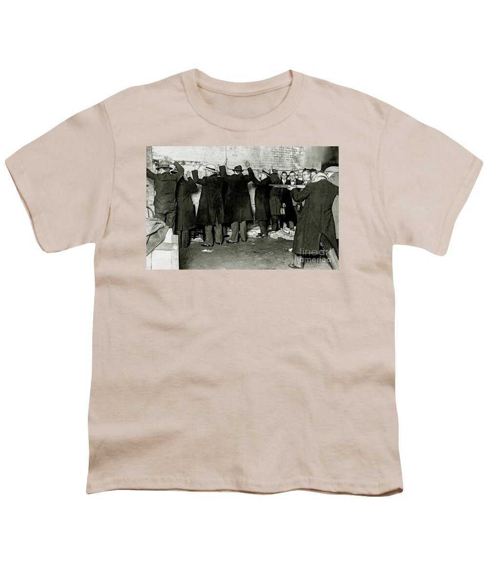 Al Capone Youth T-Shirt featuring the photograph St Valentines Day Massacre by Jon Neidert