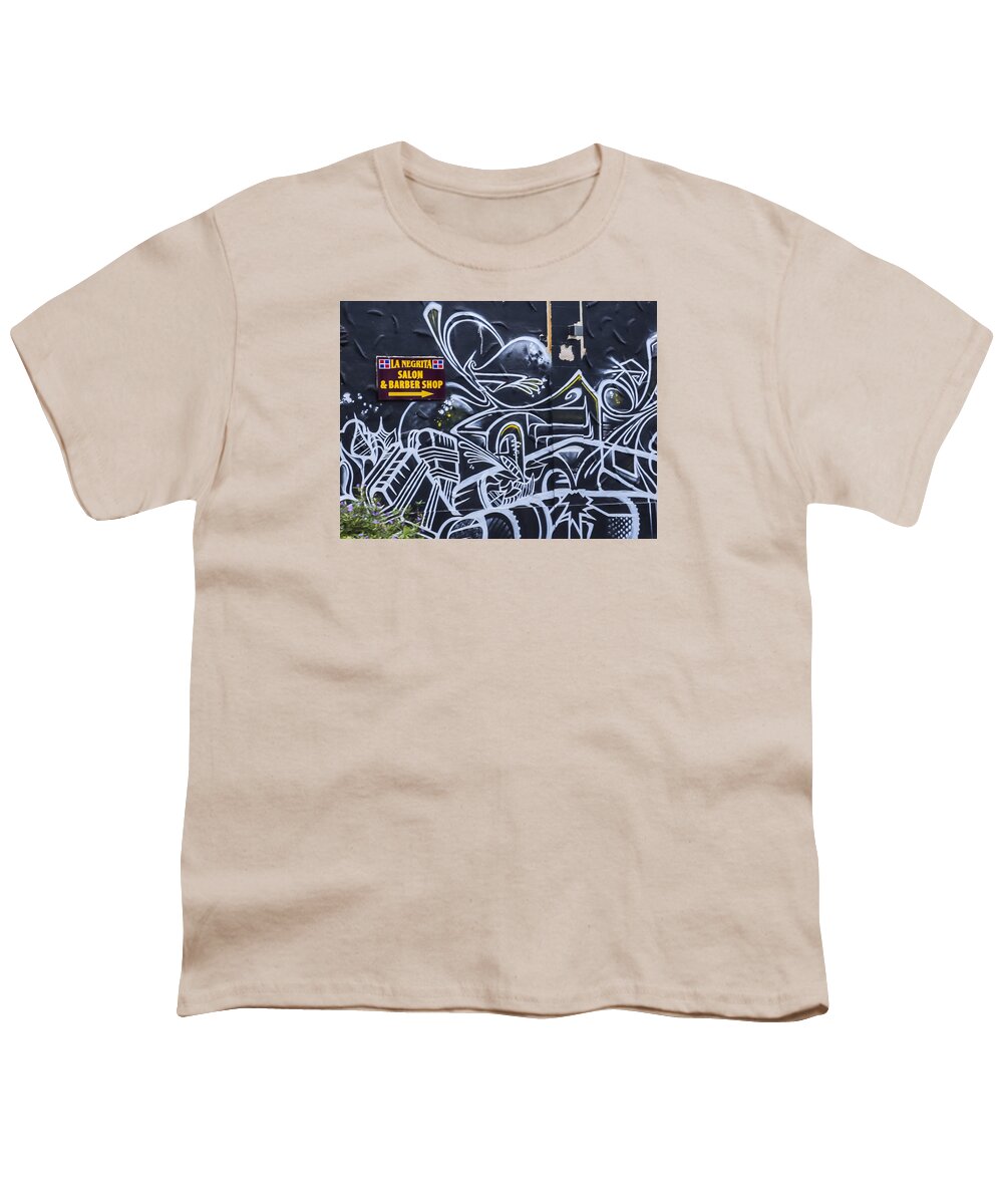 Little Havana Youth T-Shirt featuring the photograph Street Art by Dart Humeston