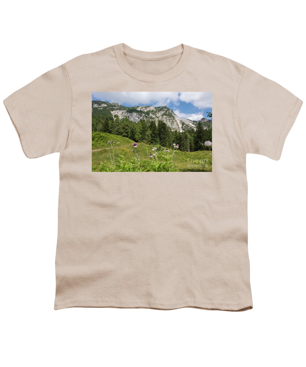 Alps Youth T-Shirt featuring the photograph Summer in the Slovenian Alps by Juli Scalzi