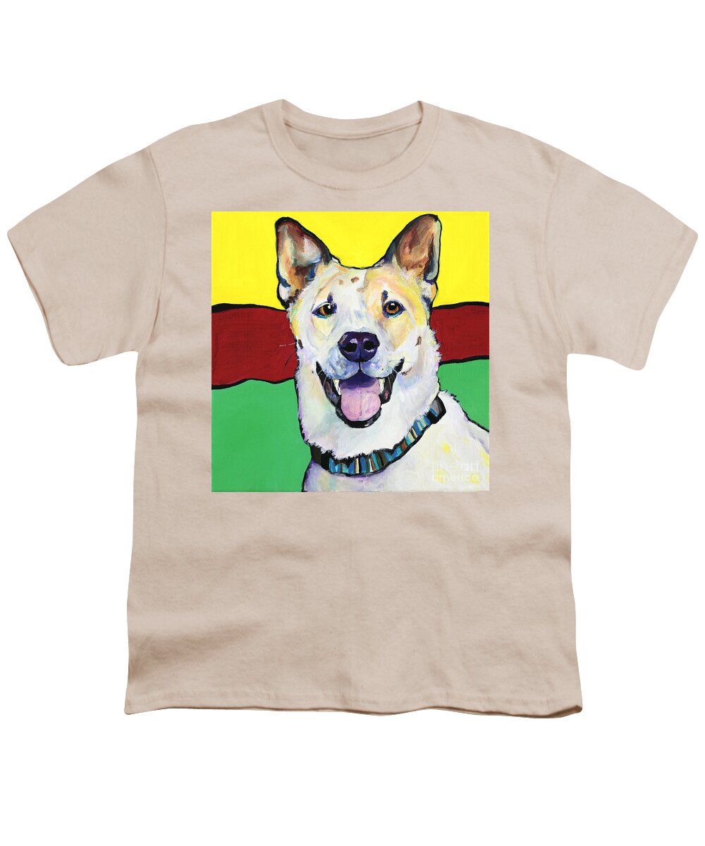 Animal Portraits Youth T-Shirt featuring the painting Sydney by Pat Saunders-White