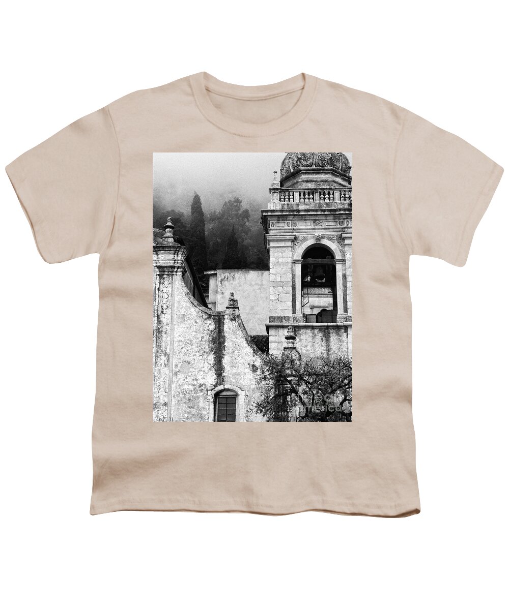 Taormina Youth T-Shirt featuring the photograph Taormina church detail by Silvia Ganora
