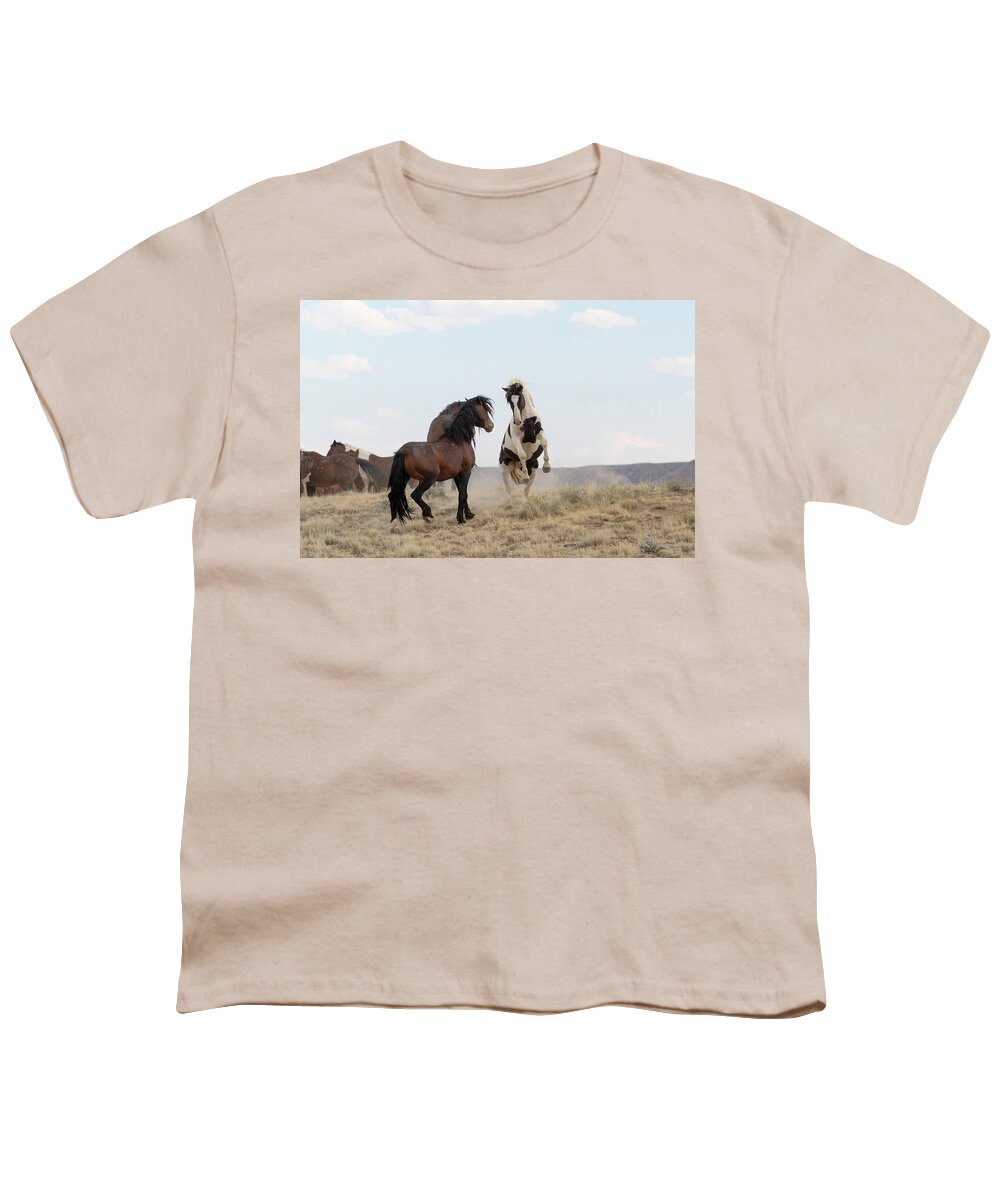 Horses Youth T-Shirt featuring the photograph Tecumseh by Ronnie And Frances Howard