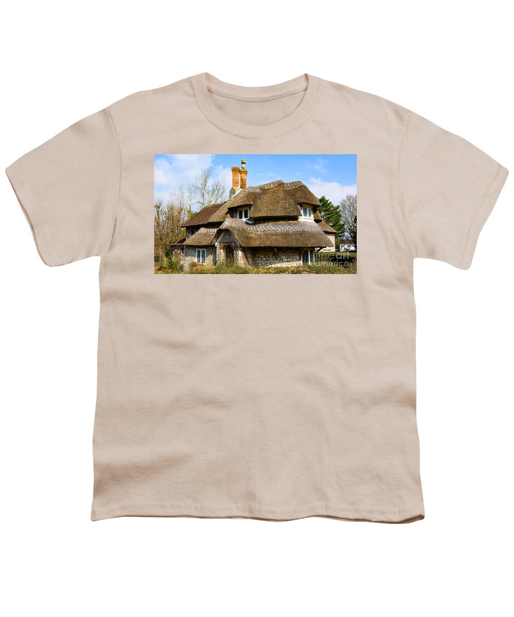 Bristol Youth T-Shirt featuring the photograph Thatched cottage by Colin Rayner
