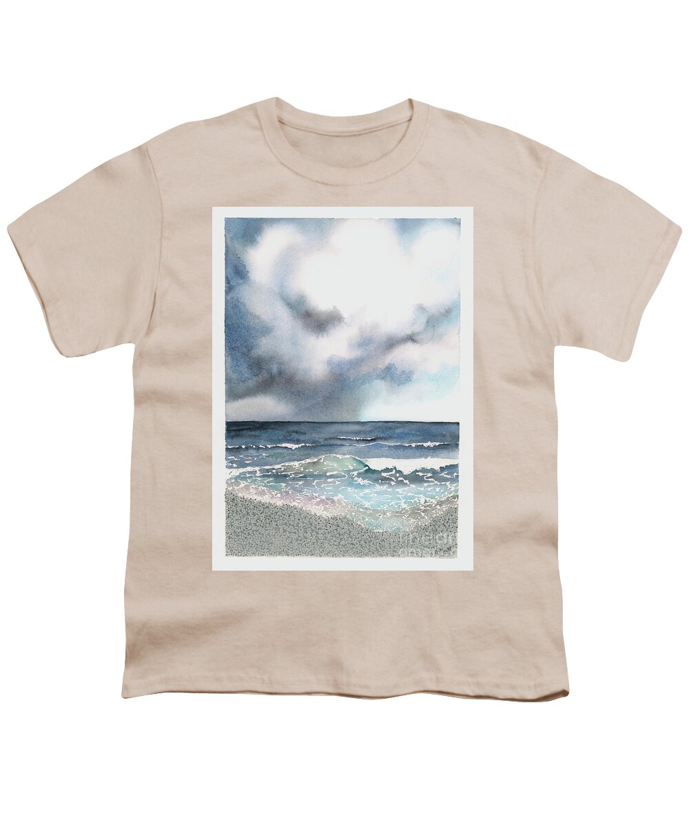 Storm Youth T-Shirt featuring the painting The Coming Storm by Hilda Wagner